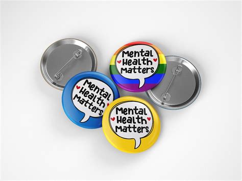 Mental Health Matters Button Badge Pin Mm Button Badge Pin Etsy