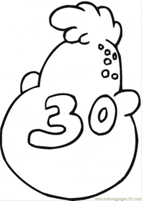 Number 30 Coloring Page Sketch Coloring Page Images And Photos Finder