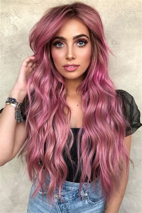 Pastel Pink Hair Color Rose Pink Hair Vivid Hair Color Pretty Hair