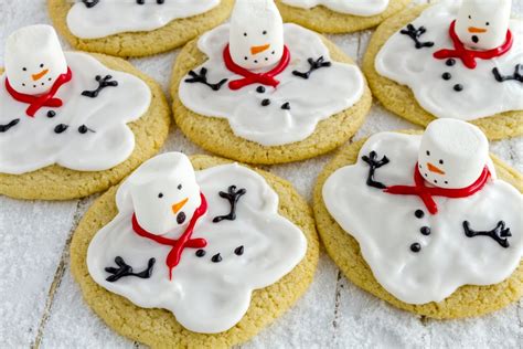 Melted Snowman Cookies Kitchen Fun With My 3 Sons