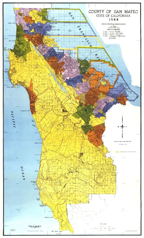 28 San Mateo County Map Maps Database Source