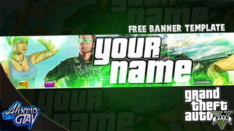 Free Banner Template 2016 Grand Theft Auto 5 Gta5 Banner Editable