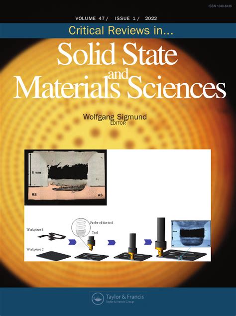 Critical Reviews In Solid State And Materials Sciences Vol No