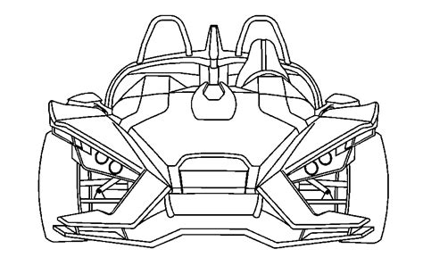 Polaris Slingshot Car Vehicle Sports Gtspirit Coloring Patented