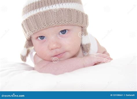 Portrait Of Cute Baby Boy Stock Image Image Of Facial 33108661