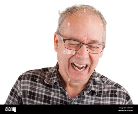 Man Laughing Hard Stock Photo Alamy