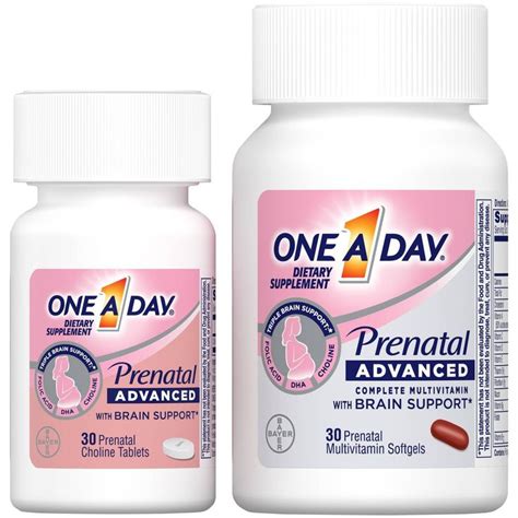 One A Day Prenatal Multivitamins Choline 30ct Best Prenatal