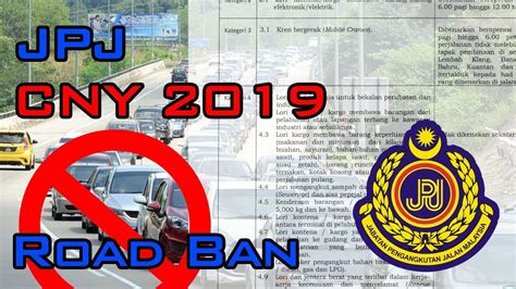The program netted an impressive total of rm 389,963. Chinese New Year CNY Road Ban 2019 For Heavy Vehicle ...