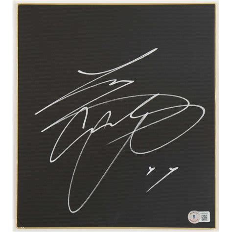 Shohei Ohtani Signed 9x11 Shikishi Board Beckett Pristine Auction