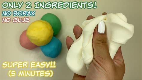 How To Make Therapy Clay No Glue No Borax Butter Slime Only 2