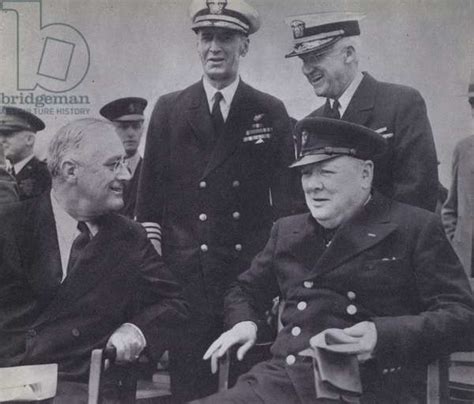 Image Of Us President Franklin D Roosevelt And British Prime Minister Winston By English