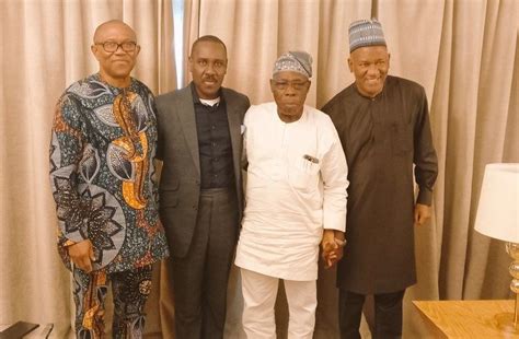 2023 Obasanjo Welcomes Peter Obi Baba Ahmed