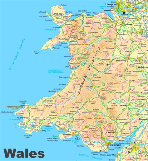 Wales Uk Map Amazon Com A Map Of England Wales Scotland Describing