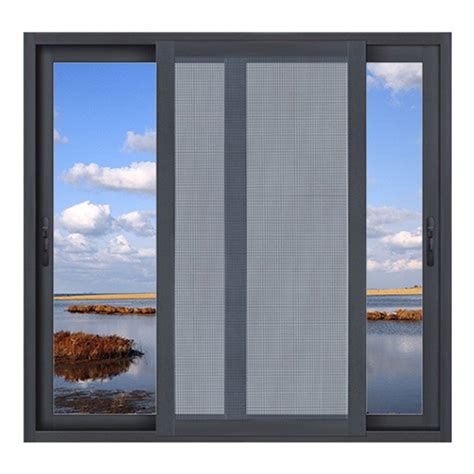 Double Glazed Residential Sliding Window Design Aluminium Slide Glass