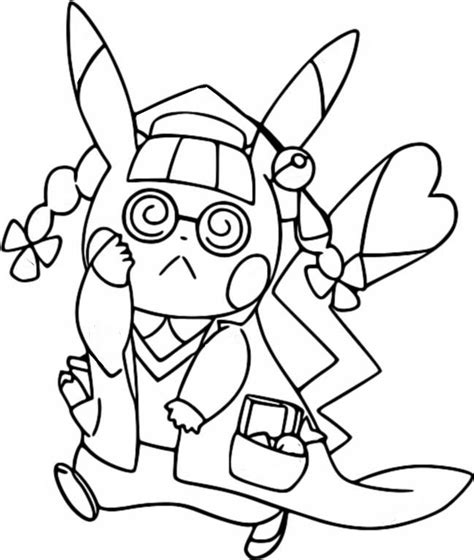 Coloriage Pokémon Pikachu Docteur Pikachu 16 Crealoverfr