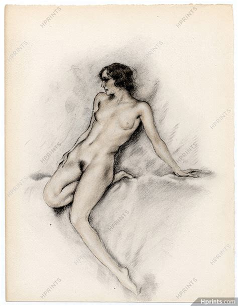 Edouard Chimot Nude Book Inserts Clipping