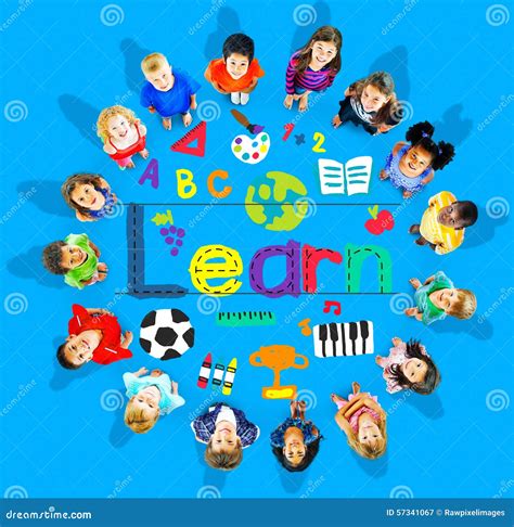 Learn Learning Study Knowledge School Child Concept Stock Illustration