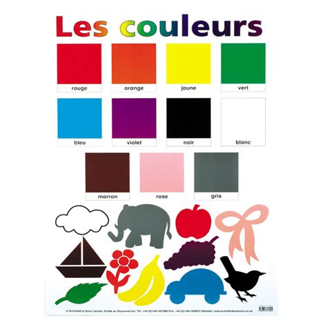 He has two color rings, copper round the edge and green round the pupils. Naming French Colours - 'Les Couleurs' Poster - LP006