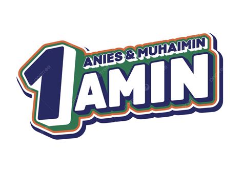 Amén Anies Muhaimin 1 Vector PNG ,dibujos Amén, Numero 1, Anís PNG y