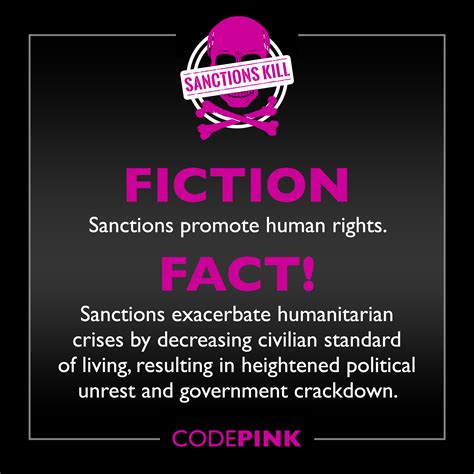 No Sanctions Toolkit Codepink Women For Peace