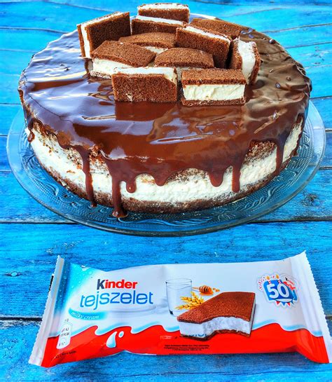 kinder tejszelet torta cake by fari desserts torte recipe fitness cake