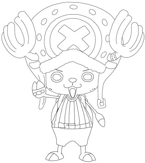 Tony Tony Chopper One Piece Coloring Pages Coloring Pages