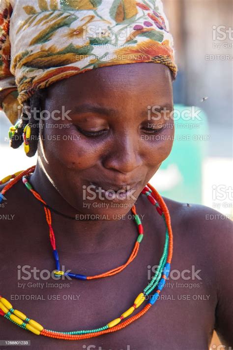 Photo Libre De Droit De Himba Femme Avec Le Collier Typique Et Coiffure