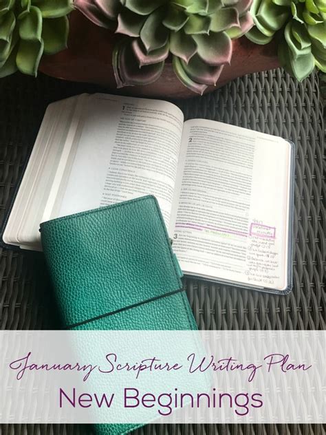 January Scripture Writing Plan The Planning Woman
