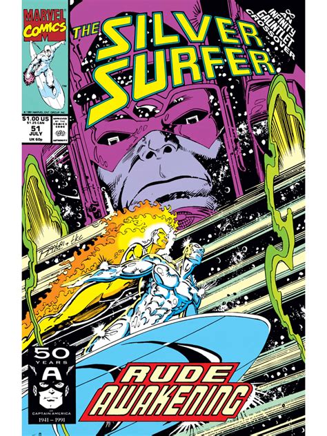 Classic Marvel Comics On Twitter Silver Surfer 51 Cover Dated July