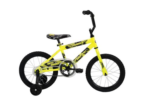 Huffy 16 Inch Pro Thunder Boys Bike For Kids Yellow