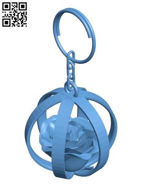 Rose Keychain H001890 File Stl Free Download 3d Model For Cnc And 3d