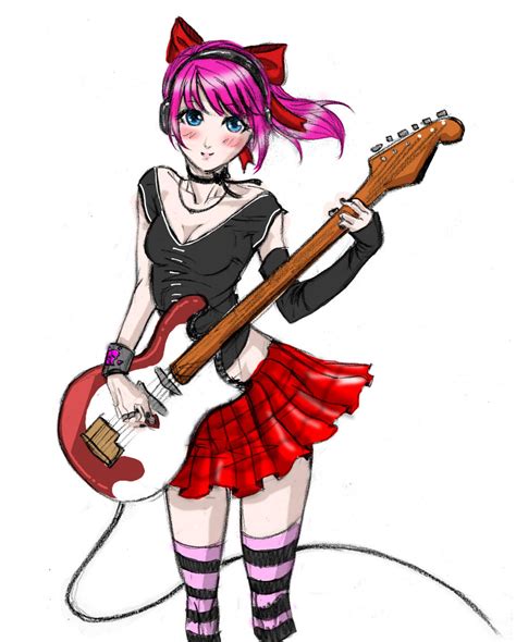 Rock Anime Girl By Shinjistrikes On Deviantart