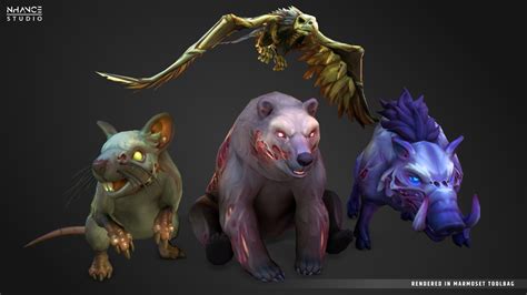 Stylized Fantasy Zombie Animals In Characters Ue Marketplace