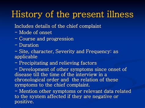 Clinical History Ppt Download