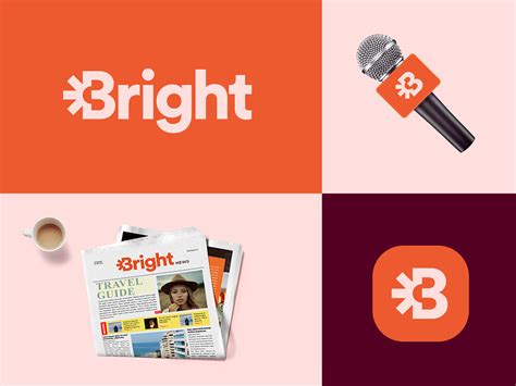 Bright News Logo And Brand Identity Design Behance