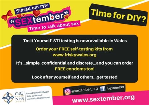 Sextember 2020 Postcard Sti Testing Betsi Cadwaladr University Health