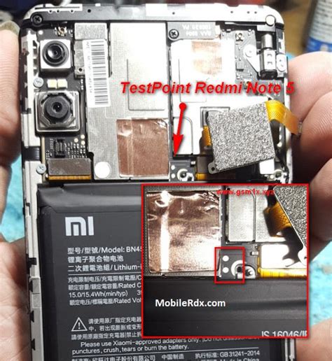 Xiaomi Redmi Note 5 Test Point For Flashing Edl Mode Solution