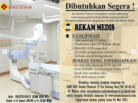 Pada dasarnya sangat beragam, tergantung pada minat dan keahlian, diantaranya: Lowongan Kerja SMK D3 S1 Di RSU Bunda Thamrin Medan Mei 2021