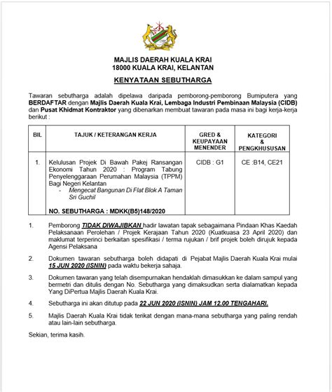 Kuala krai merupakan jajahan kedua terbesar di kelantan selepas gua musang dengan keluasan 2,287.10 kilometer persegi. KENYATAAN SEBUTHARGA MAJLIS DAERAH KUALA KRAI TAHUN 2020 ...