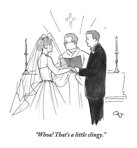 Man To Wife During Wedding Vows Drawing By Carolita Johnson Fine Art