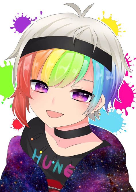 Anime Rainbow Wolf ~ Hanifa Salsabila Anime Boy~ Giblrisbox Wallpaper