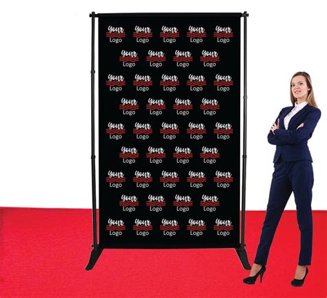 Bannerbuzz 5 Ft X 8 Ft Step And Repeat Adjustable Banner Stands
