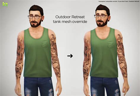 My Sims 4 Blog Outdoor Retreat Tank Mesh Override By Lumialover Sims