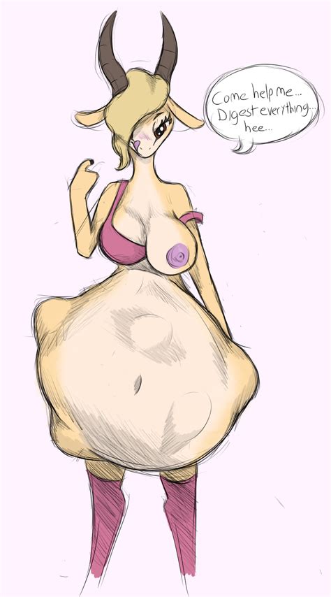 Rule 34 1girls Antelope Anthro Areola Beckoning Belly Big Belly Bovid