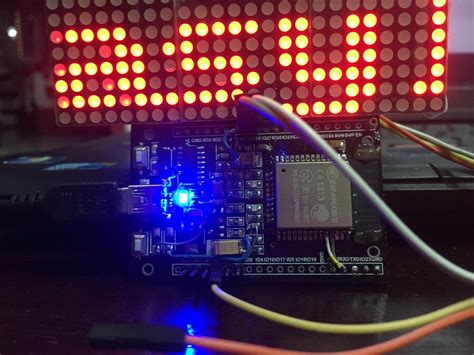 Demo 5 How To Use Arduino Esp32 To Display Information On Spi Led Matrix