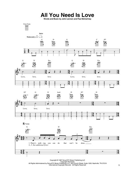 All for love (a miragem) — michael bolton. All You Need Is Love Sheet Music | The Beatles | Ukulele