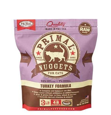 Unlike humans and even dogs, a cat only has one enzyme system, which can digest raw meat. Primal Cat | Raw Frozen Feline Turkey Formula - Lucky Pet ...