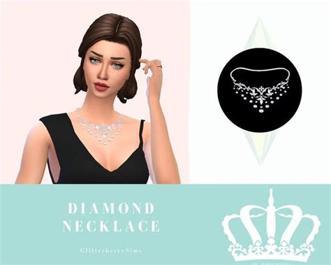 Diamond Necklace Glitterberry Sims On Patreon Sims Sims 4 Sims 4 Cc