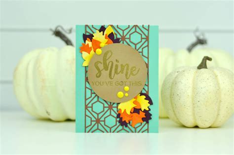 Spellbinders Shine Autumn Card Jen Gallacher