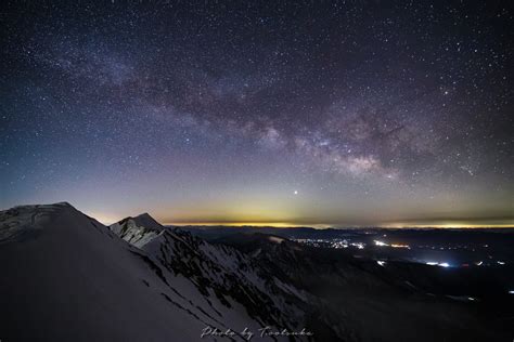 天(あま)の川(がわ) • (amanogawa) ←あまのがは (amanogafa)? 大山頂上で見た天の川 : 天体写真撮影日記